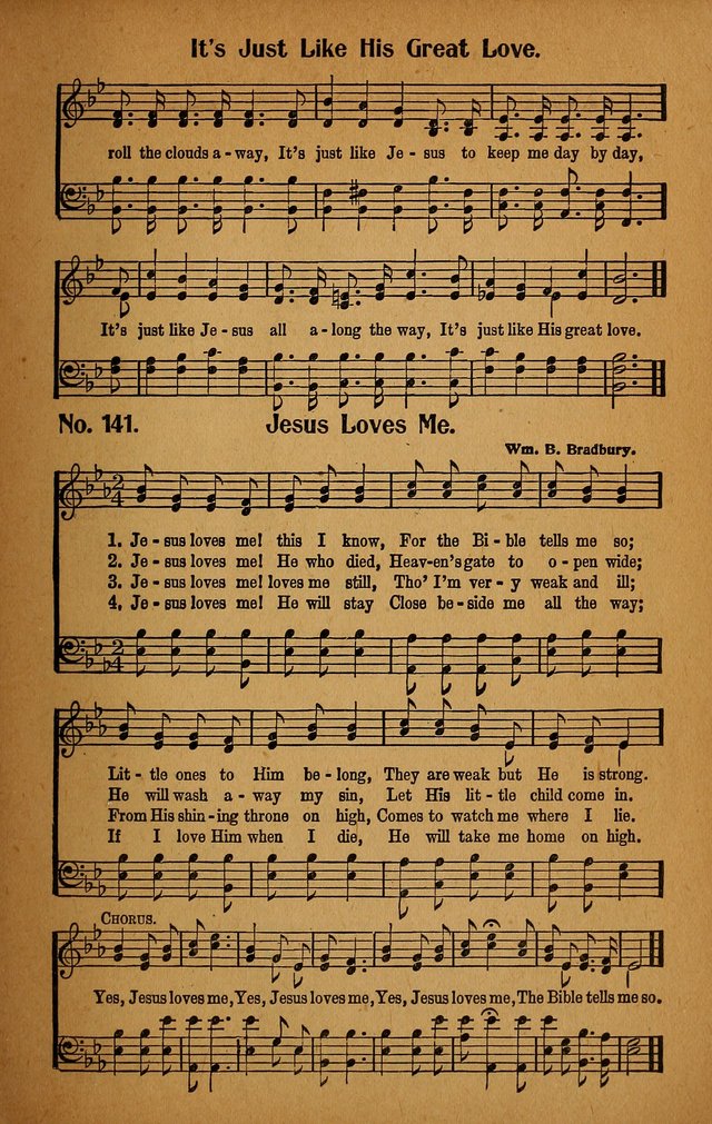 Make Christ King. Combined: a selection of high class gospel hymns for use in general worship and special evangelistic meetings page 138