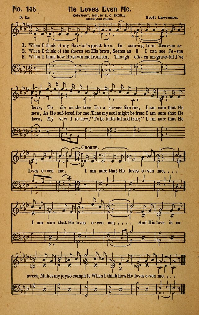 Make Christ King. Combined: a selection of high class gospel hymns for use in general worship and special evangelistic meetings page 143