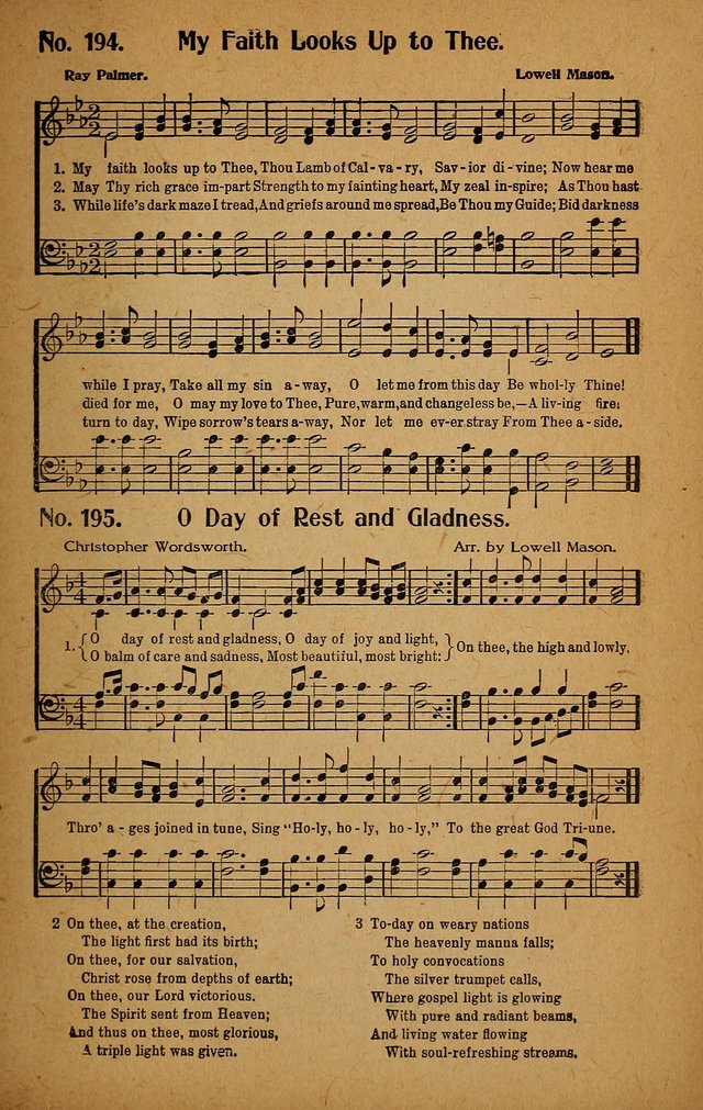 Make Christ King. Combined: a selection of high class gospel hymns for use in general worship and special evangelistic meetings page 202