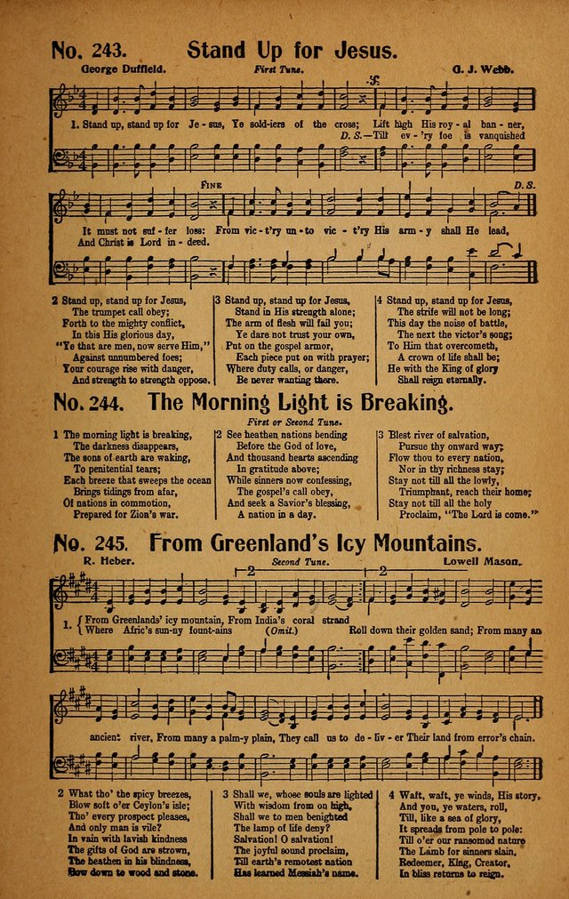 Make Christ King. Combined: a selection of high class gospel hymns for use in general worship and special evangelistic meetings page 224