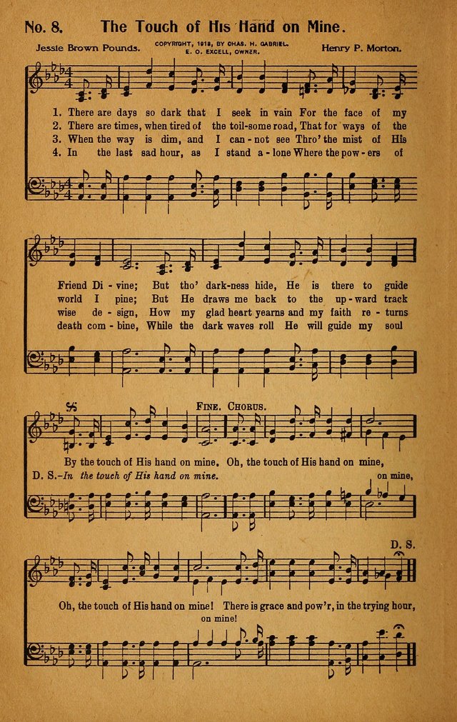 Make Christ King. Combined: a selection of high class gospel hymns for use in general worship and special evangelistic meetings page 9