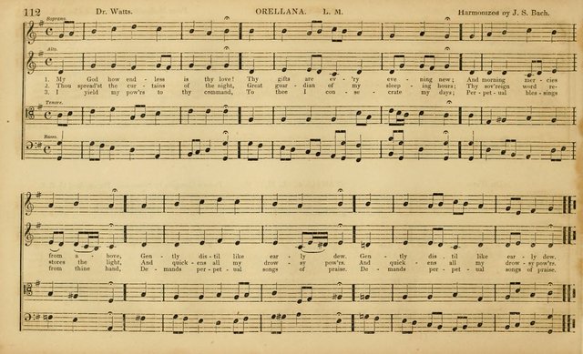 The Mozart Collection of Sacred Music: containing melodies, chorals, anthems and chants, harmonized in four parts; together with the celebrated Christus and Miserere by ZIngarelli page 112