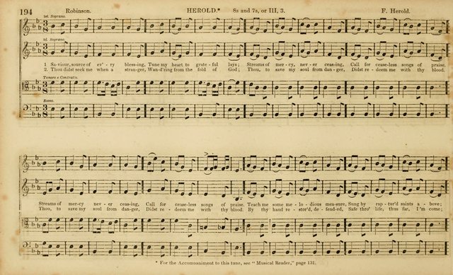 The Mozart Collection of Sacred Music: containing melodies, chorals, anthems and chants, harmonized in four parts; together with the celebrated Christus and Miserere by ZIngarelli page 194