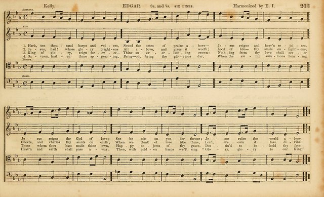 The Mozart Collection of Sacred Music: containing melodies, chorals, anthems and chants, harmonized in four parts; together with the celebrated Christus and Miserere by ZIngarelli page 203
