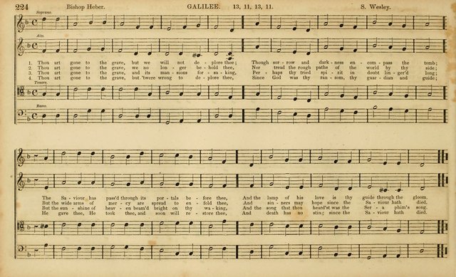 The Mozart Collection of Sacred Music: containing melodies, chorals, anthems and chants, harmonized in four parts; together with the celebrated Christus and Miserere by ZIngarelli page 224