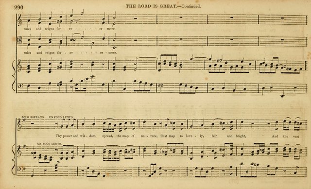 The Mozart Collection of Sacred Music: containing melodies, chorals, anthems and chants, harmonized in four parts; together with the celebrated Christus and Miserere by ZIngarelli page 290