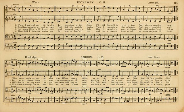 The Mozart Collection of Sacred Music: containing melodies, chorals, anthems and chants, harmonized in four parts; together with the celebrated Christus and Miserere by ZIngarelli page 85