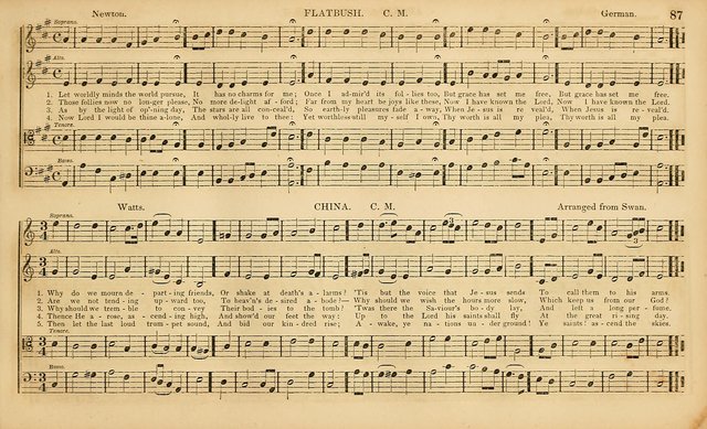 The Mozart Collection of Sacred Music: containing melodies, chorals, anthems and chants, harmonized in four parts; together with the celebrated Christus and Miserere by ZIngarelli page 87