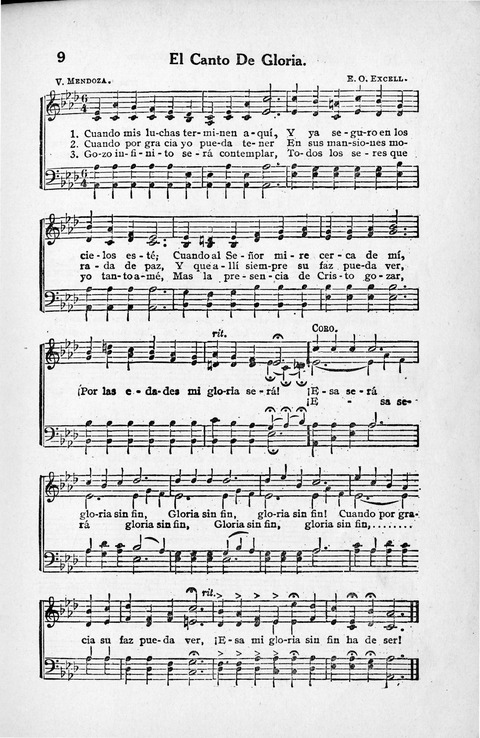Melodias Evangelicas para el Uso de las Iglesias Evangelicas de Habla Española en Todo el Mundo page 10