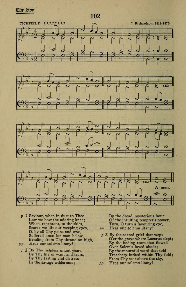 Methodist Hymn and Tune Book: official hymn book of the Methodist Church page 110