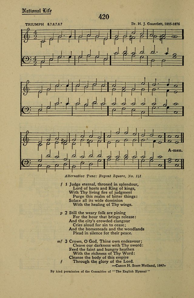 Methodist Hymn and Tune Book: official hymn book of the Methodist Church page 466