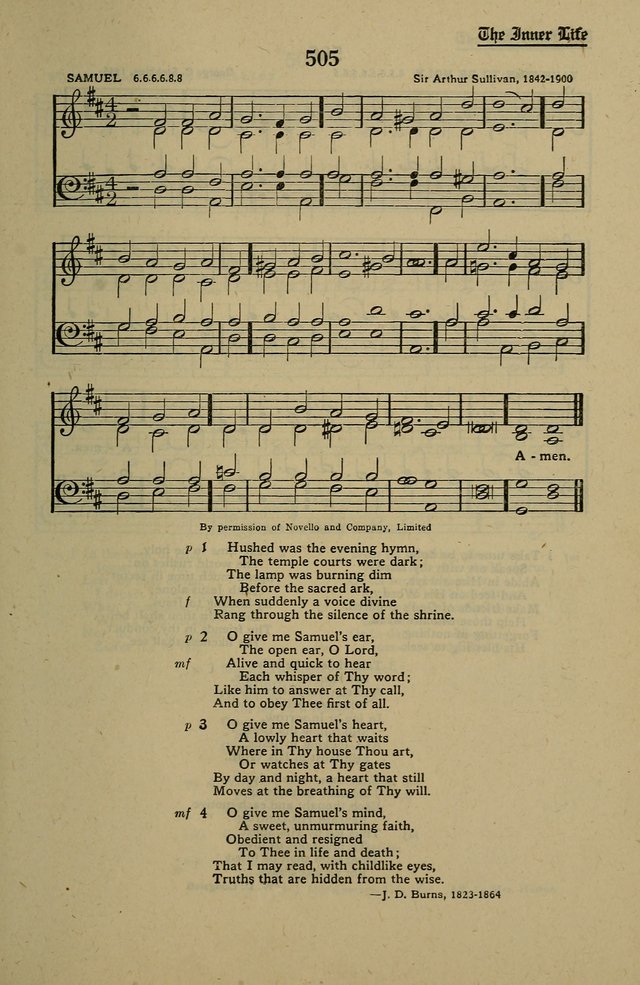 Methodist Hymn and Tune Book: official hymn book of the Methodist Church page 549