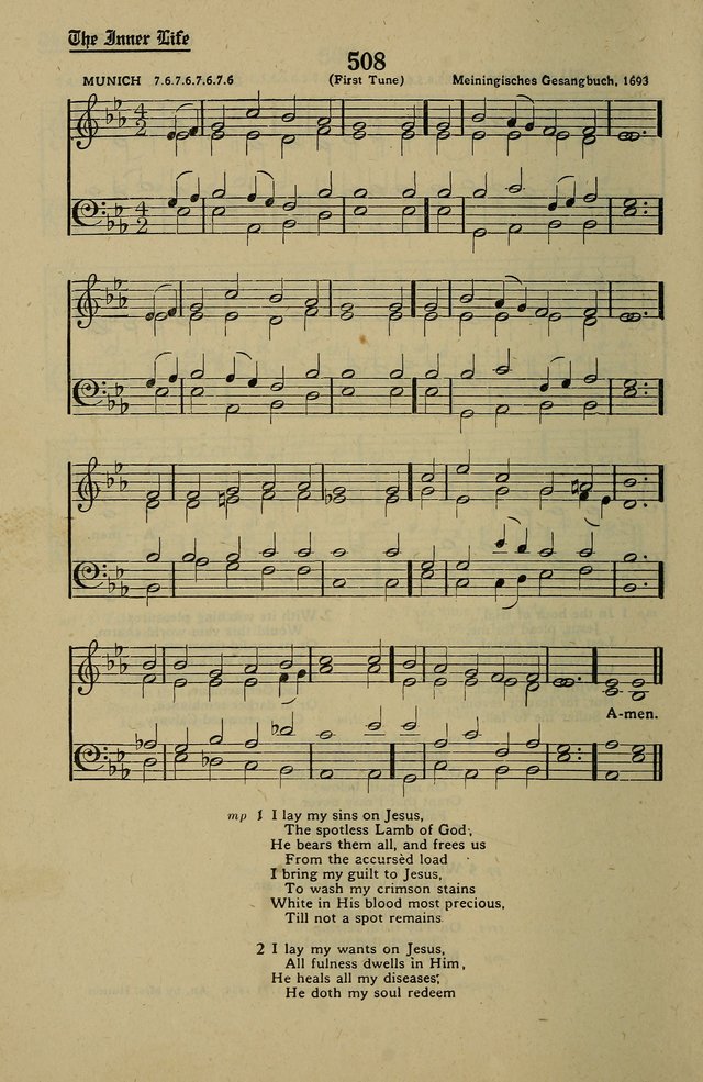 Methodist Hymn and Tune Book: official hymn book of the Methodist Church page 552