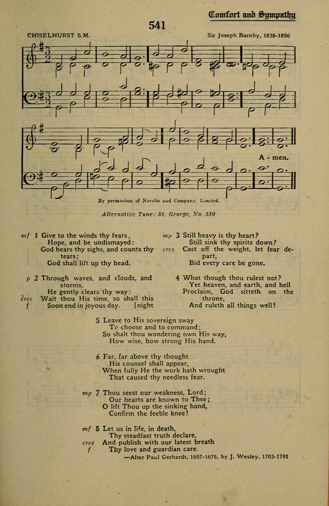 Methodist Hymn and Tune Book: official hymn book of the Methodist Church page 589