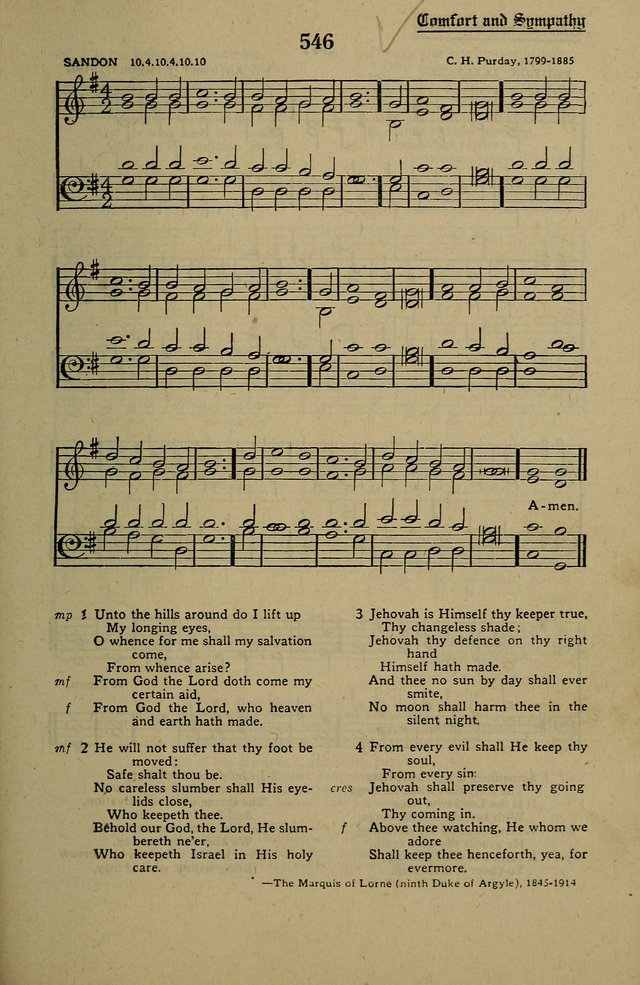 Methodist Hymn and Tune Book: official hymn book of the Methodist Church page 595