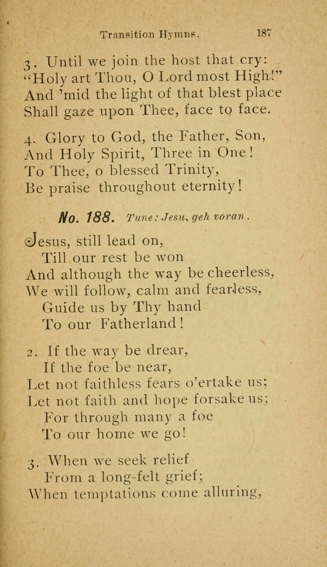 Muntere Lieder: Eine Sammlung der beliebtesten und brauchbarsten Gesänge für Sonntagsschulen und andere christlichen Versammlungen. 3. Aufl. page 192