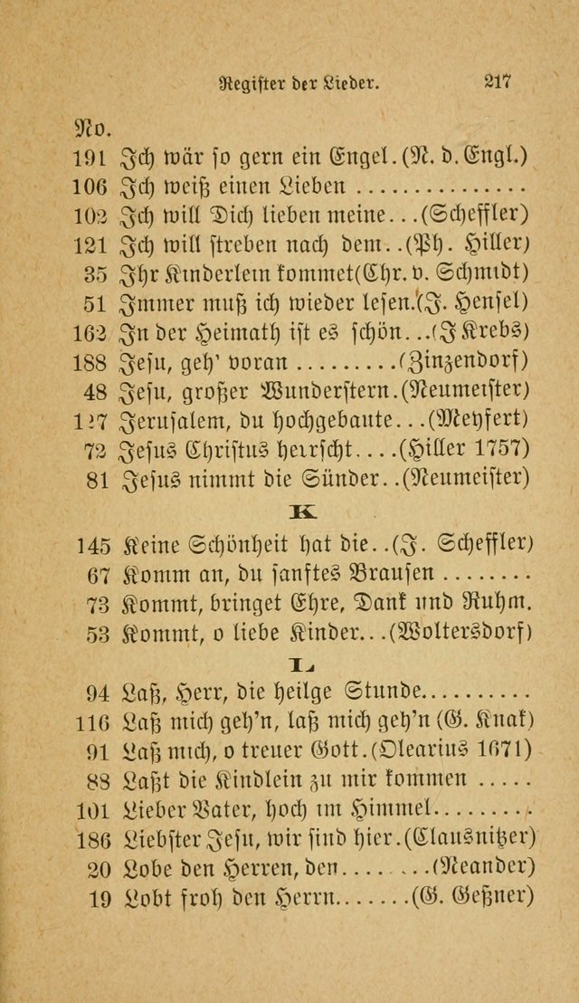 Muntere Lieder: Eine Sammlung der beliebtesten und brauchbarsten Gesänge für Sonntagsschulen und andere christlichen Versammlungen. 3. Aufl. page 222