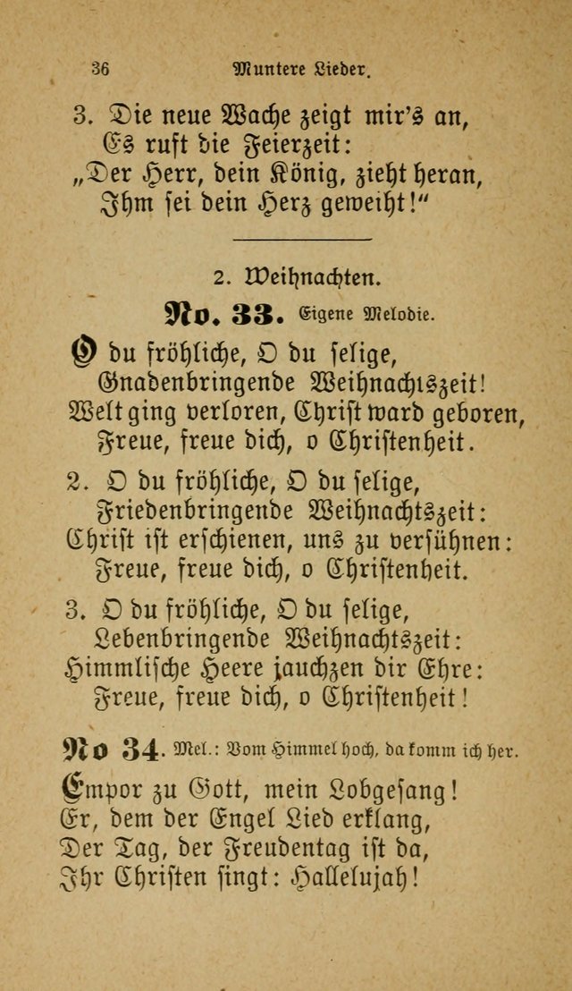 Muntere Lieder: Eine Sammlung der beliebtesten und brauchbarsten Gesänge für Sonntagsschulen und andere christlichen Versammlungen. 3. Aufl. page 41