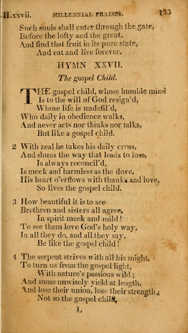 Millennial Praises: containing a collection of gospel hymns, in four parts; adapted to the day of Christ