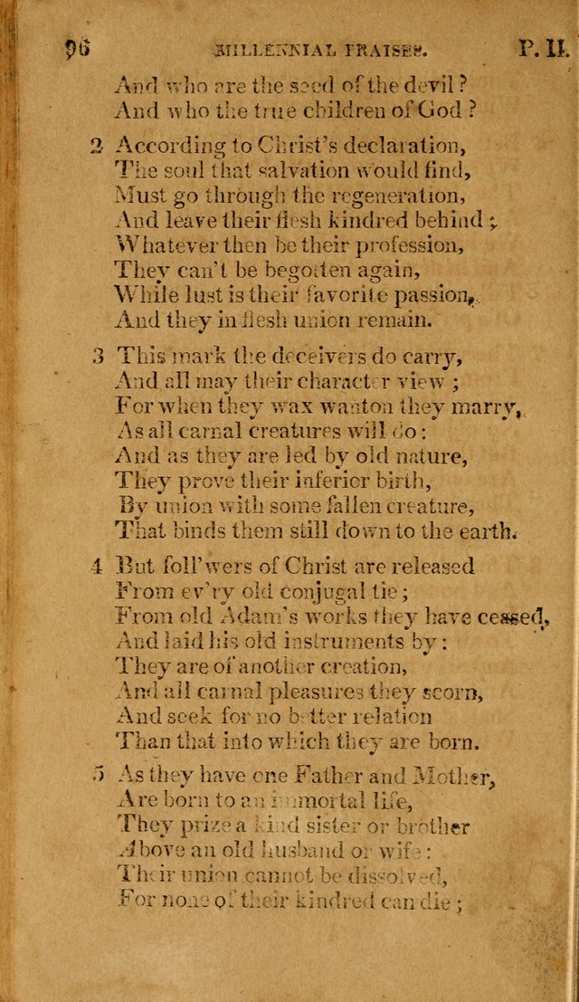 Millennial Praises: containing a collection of gospel hymns, in four parts; adapted to the day of Christ