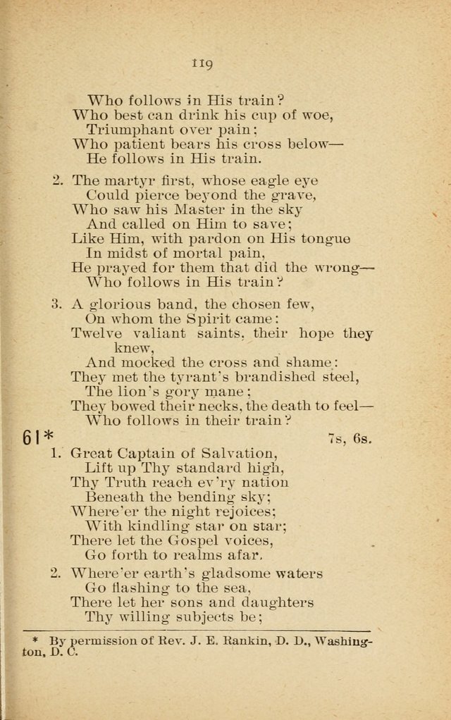 Missionary Services and Hymnal: a manual for the use of the Woman