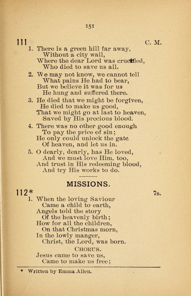 Missionary Services and Hymnal: a manual for the use of the Woman