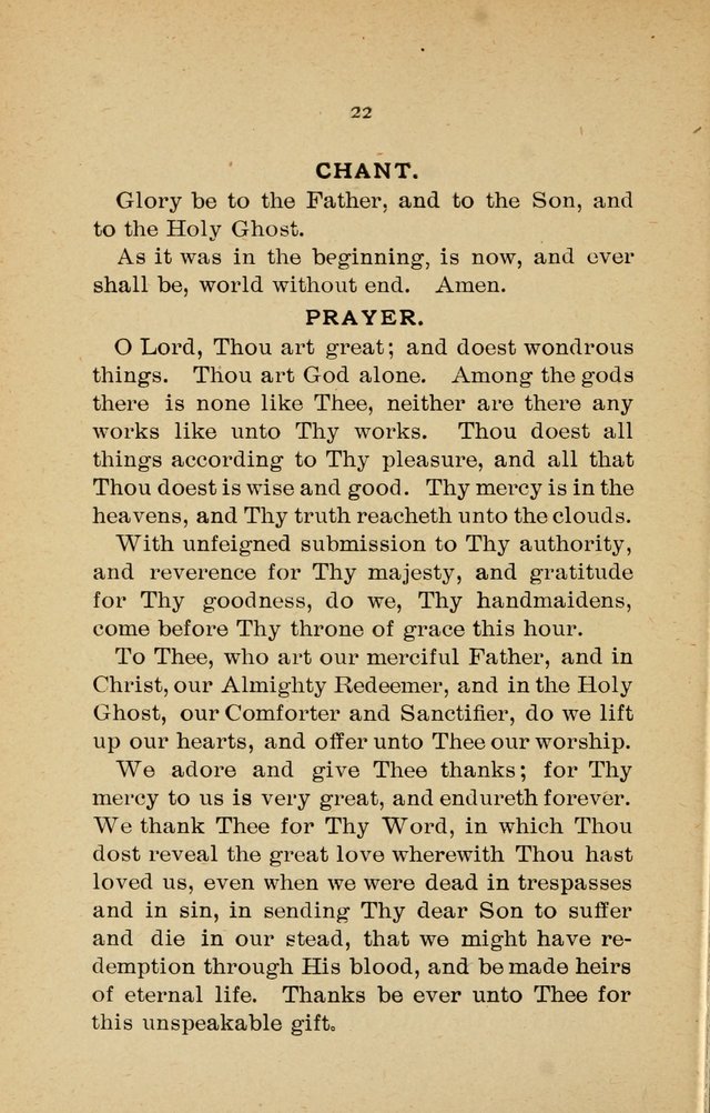 Missionary Services and Hymnal: a manual for the use of the Woman