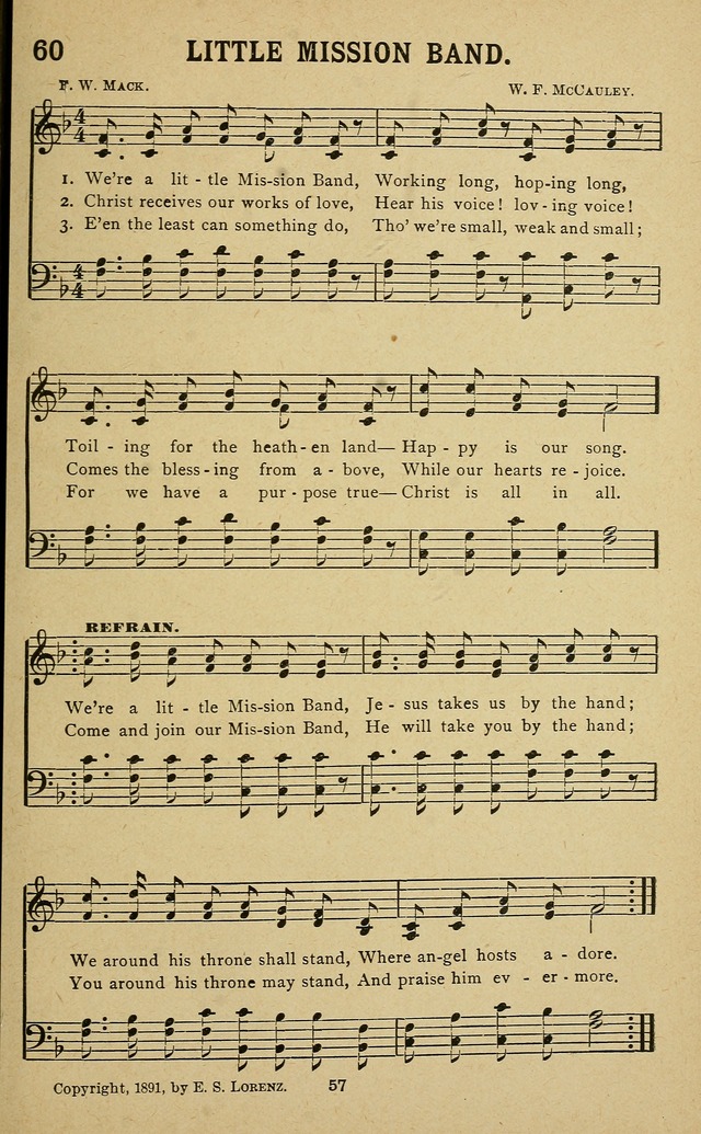 Missionary Songs: for the use of missionary societies, missionary and gleaners