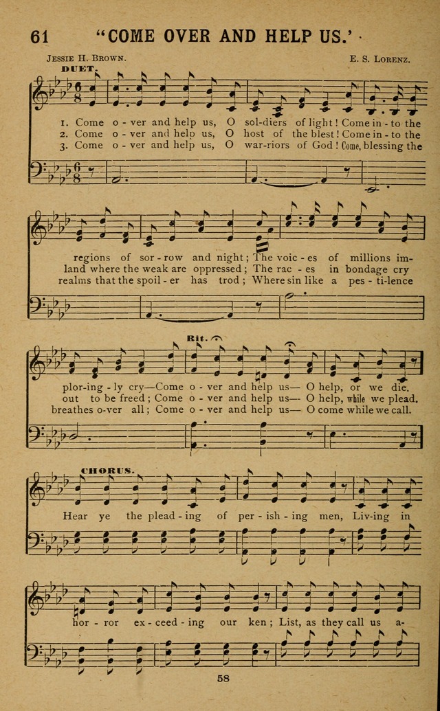 Missionary Songs: for the use of missionary societies, missionary and gleaners