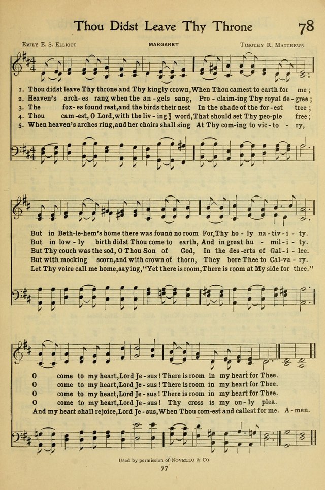 The Methodist Sunday School Hymnal page 90