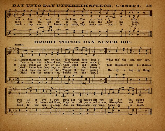 The Morning Stars Sang Together: a book of religious songs for Sunday schools and the home circle page 14