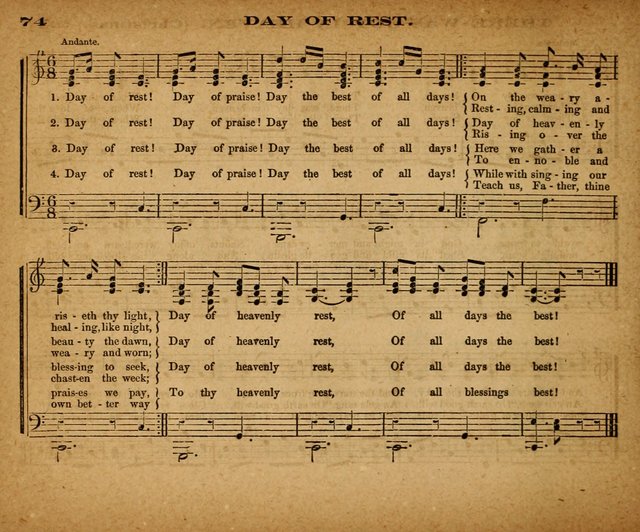 The Morning Stars Sang Together: a book of religious songs for Sunday schools and the home circle page 75