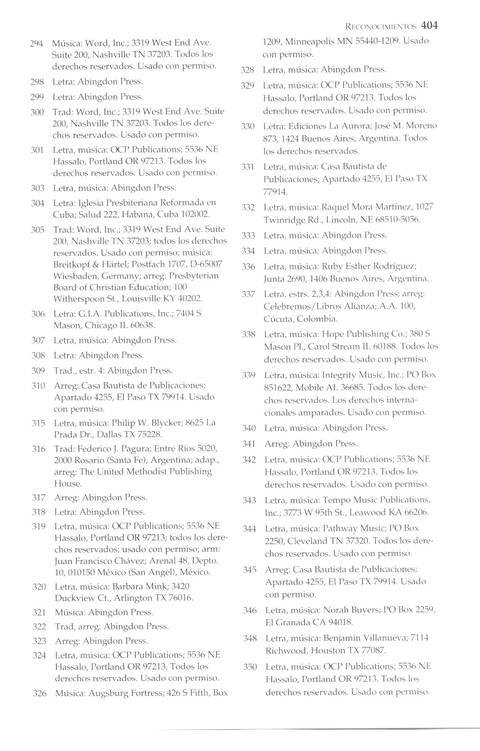 Mil Voces para Celebrar: Himnario Metodista page 593
