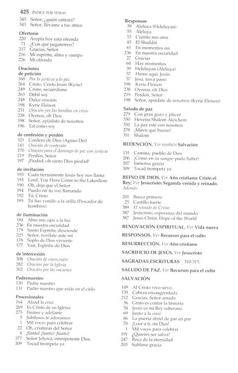 Mil Voces para Celebrar: Himnario Metodista page 614