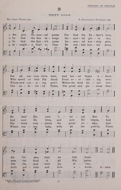 The New Baptist Praise Book: or hymns of the centuries page 11