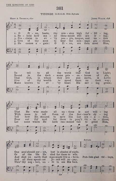 The New Baptist Praise Book: or hymns of the centuries page 334
