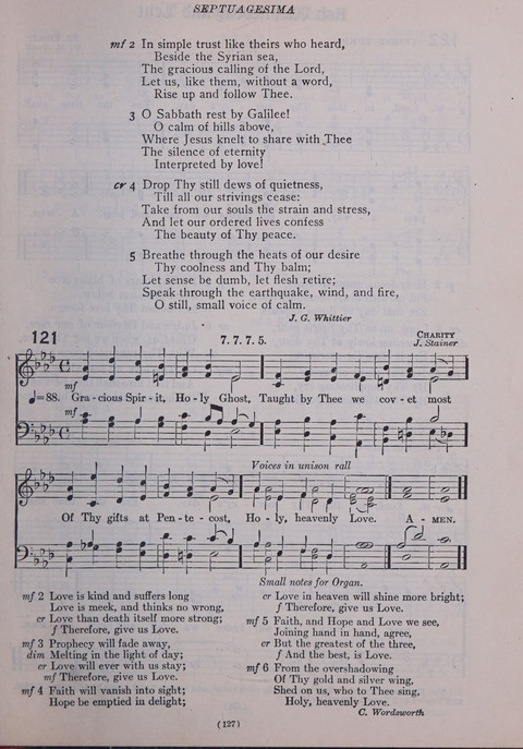 The New Hymnal: as authorized and approved for use by the general convention of the protestant episcopal church in the United States of America in the year of our Lord 1916; together with the ... page 127