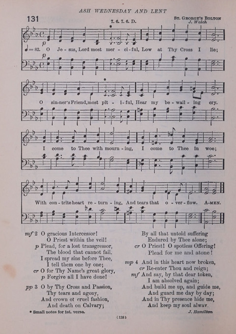 The New Hymnal: as authorized and approved for use by the general convention of the protestant episcopal church in the United States of America in the year of our Lord 1916; together with the ... page 138