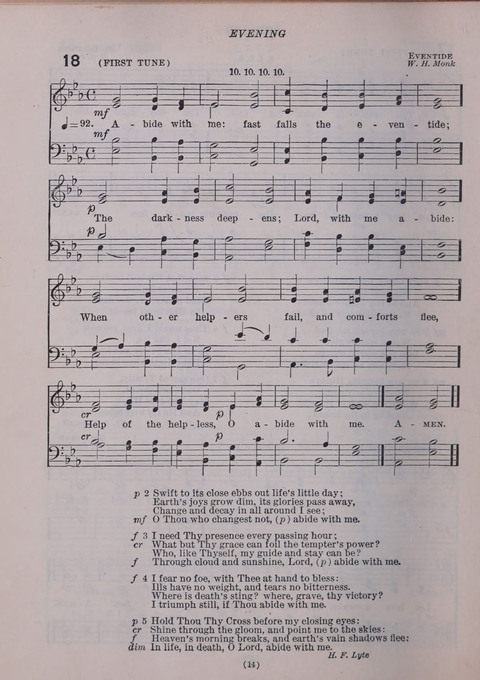 The New Hymnal: as authorized and approved for use by the general convention of the protestant episcopal church in the United States of America in the year of our Lord 1916; together with the ... page 14