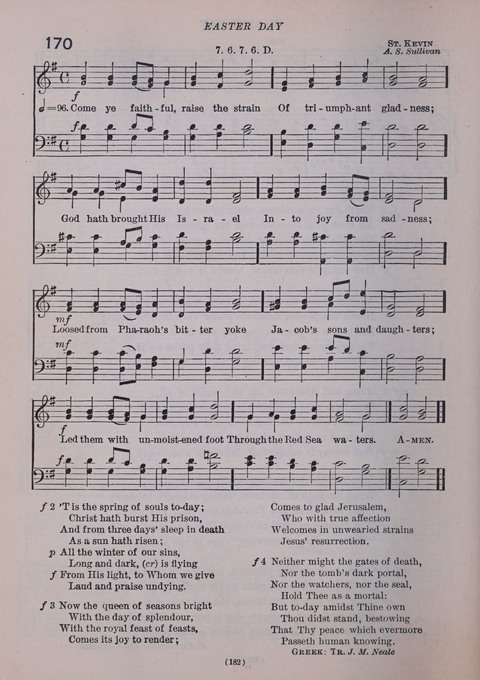 The New Hymnal: as authorized and approved for use by the general convention of the protestant episcopal church in the United States of America in the year of our Lord 1916; together with the ... page 182