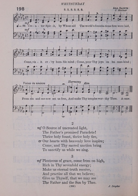 The New Hymnal: as authorized and approved for use by the general convention of the protestant episcopal church in the United States of America in the year of our Lord 1916; together with the ... page 218