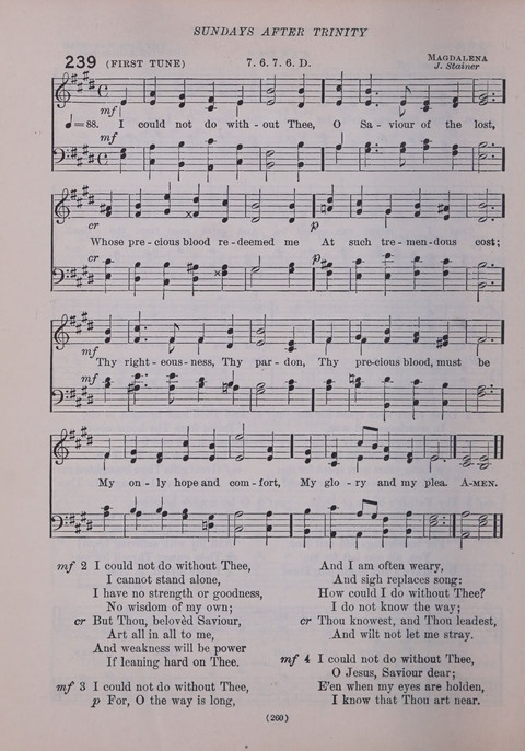 The New Hymnal: as authorized and approved for use by the general convention of the protestant episcopal church in the United States of America in the year of our Lord 1916; together with the ... page 260