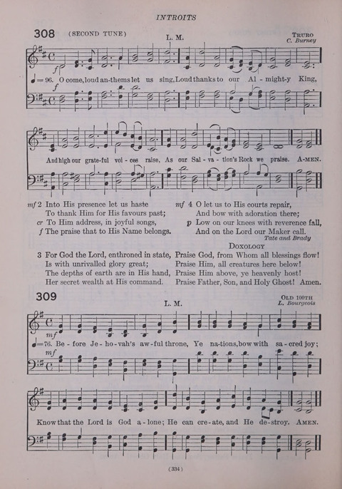 The New Hymnal: as authorized and approved for use by the general convention of the protestant episcopal church in the United States of America in the year of our Lord 1916; together with the ... page 334