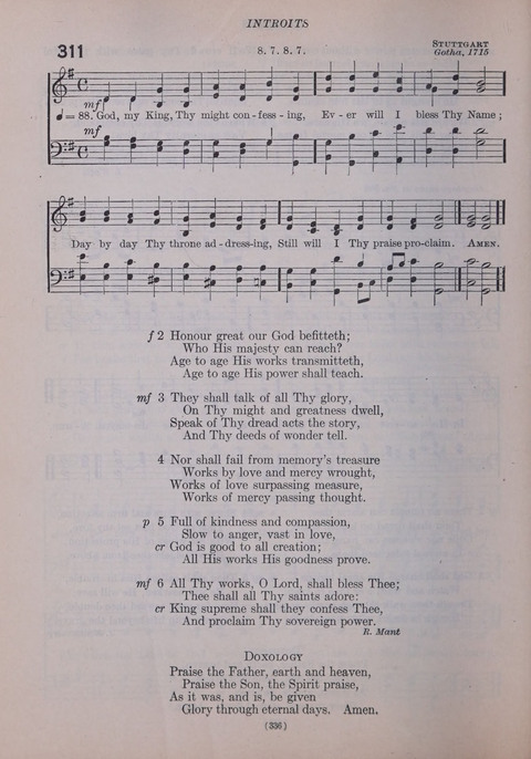 The New Hymnal: as authorized and approved for use by the general convention of the protestant episcopal church in the United States of America in the year of our Lord 1916; together with the ... page 336
