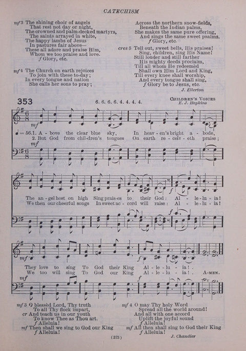 The New Hymnal: as authorized and approved for use by the general convention of the protestant episcopal church in the United States of America in the year of our Lord 1916; together with the ... page 373