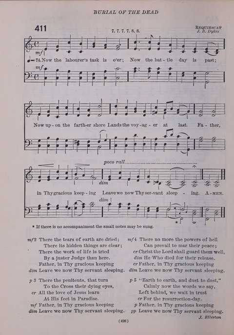 The New Hymnal: as authorized and approved for use by the general convention of the protestant episcopal church in the United States of America in the year of our Lord 1916; together with the ... page 426