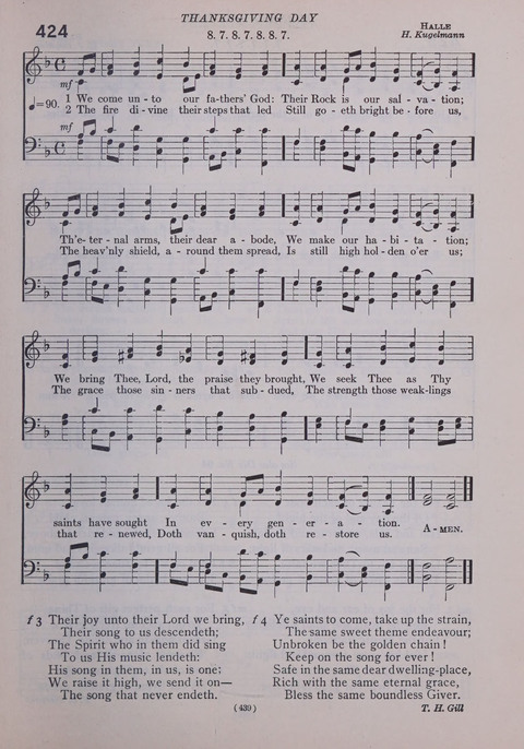 The New Hymnal: as authorized and approved for use by the general convention of the protestant episcopal church in the United States of America in the year of our Lord 1916; together with the ... page 439