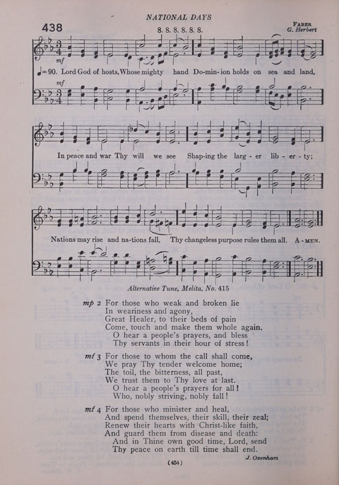 The New Hymnal: as authorized and approved for use by the general convention of the protestant episcopal church in the United States of America in the year of our Lord 1916; together with the ... page 454