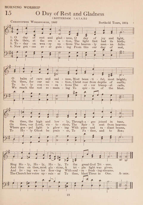 The New Hymnal for American Youth page 13