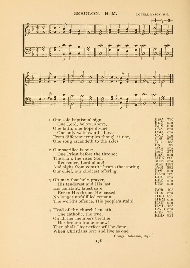 The National Hymn Book of the American Churches: comprising the hymns which are common to the hymnaries of the Baptists, Congregationalists, Episcopalians, Lutherans, Methodists, Presbyterians... page 158